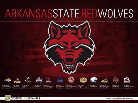 2014 Arkansas State Red Wolves Football Schedule Wallpaper