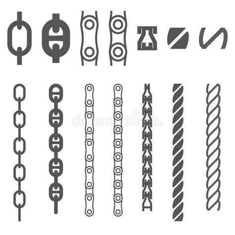 Chain and rope. Set of vector elements for making ropes and chains of any length , #sponsor ...