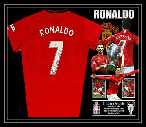 Cristiano RONALDO Manchester United Signed & Framed Shirt with Beckett ...