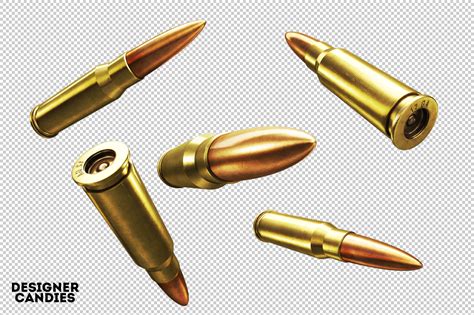 The 3D Bullet Renders Pack - DesignerCandies