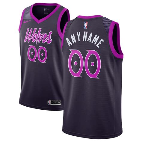 Nike Minnesota Timberwolves Purple 2018/19 Swingman Custom Jersey ...