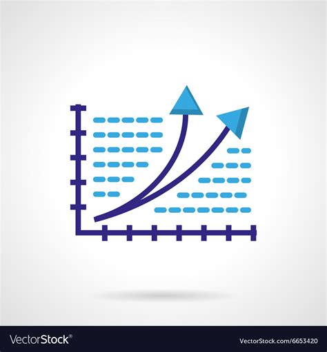 Growth chart color icon Royalty Free Vector Image