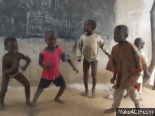 African Kids Dancing Gif