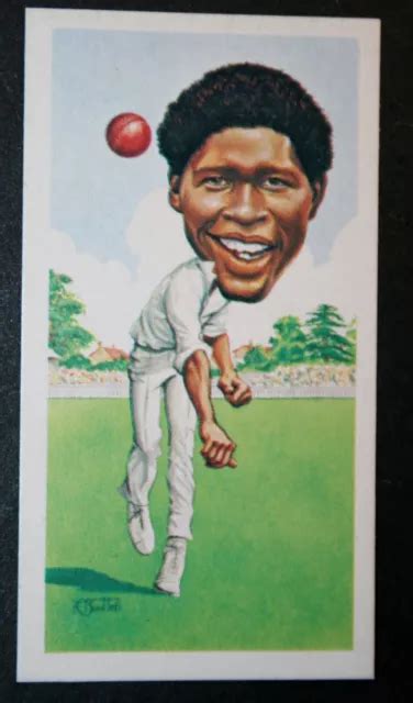 JOEL GARNER West Indies Cricketer Big Bird Illustrated Card ED21MS £3. ...