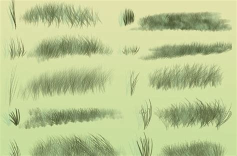 A Collection Of Free Grass Brushes For Photoshop - Designbeep