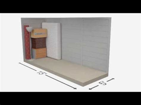 5x15 Storage Unit size guides - YouTube