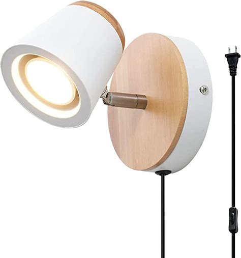 Modern Industrial Plug in Wall Lamp