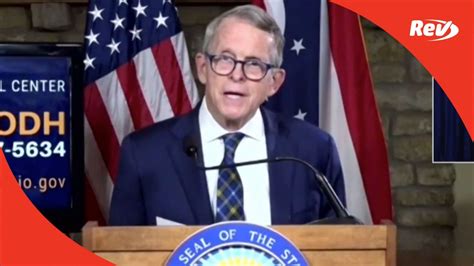 Ohio Governor Mike DeWine Press Conference Transcript September 3 | Rev Blog