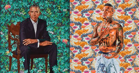 The man behind Barack Obama's official portrait has artwork on display ...