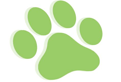 Green Paw Print - ClipArt Best