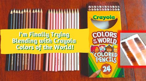 ARE THE CRAYOLA COLORS OF THE WORLD PENCILS GOOD??? | Shade and Review! - YouTube