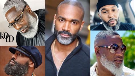 30 Hottest & Youthful Salt & Pepper Shaved Styles For Black Men. - YouTube