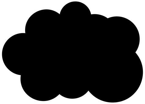 Black Cloud transparent PNG - StickPNG