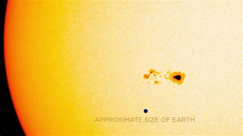 NASA captures video of sunspot with a core larger than Earth