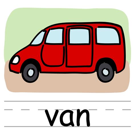 Clip Art: Basic Words: Van | Clipart Panda - Free Clipart Images