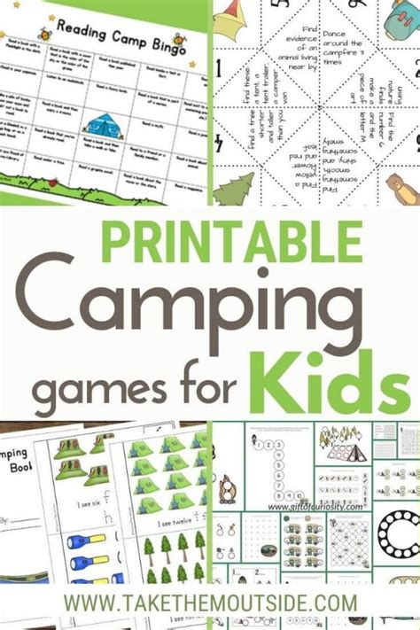 15 free printable camping activity sheets (the best we could find!) ⋆ ...