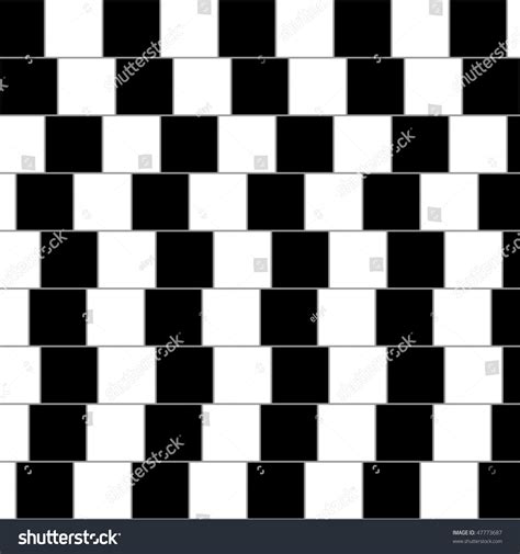 Optical Illusion: Parallel Lines Stock Vector Illustration 47773687 : Shutterstock