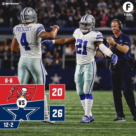 2016 Season, Week #15 Cowboys vs Buccaneers | Cowboys vs, Sports ...