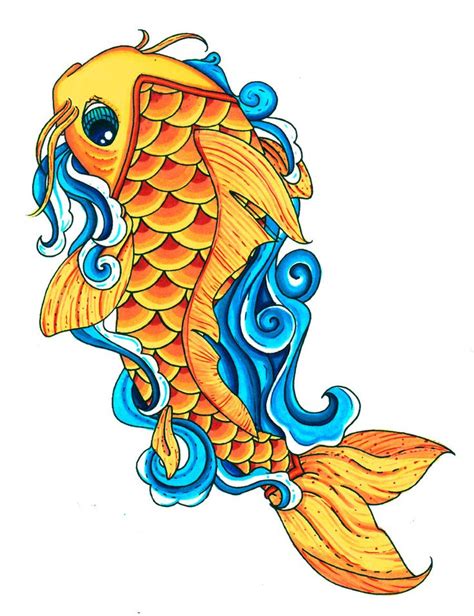 Koi Fish Color by Pick-Your-Poison on deviantART | Koi fish drawing ...