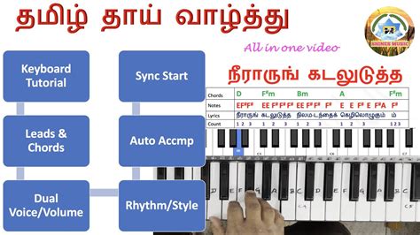 Tamil Thai valthu chords Beats Rhythm Style Dual Voice | தமிழ் தாய் ...