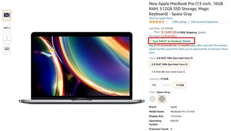 Deals: Amazon's $200 discount on 2020 13" MacBook Pro matches lowest ...