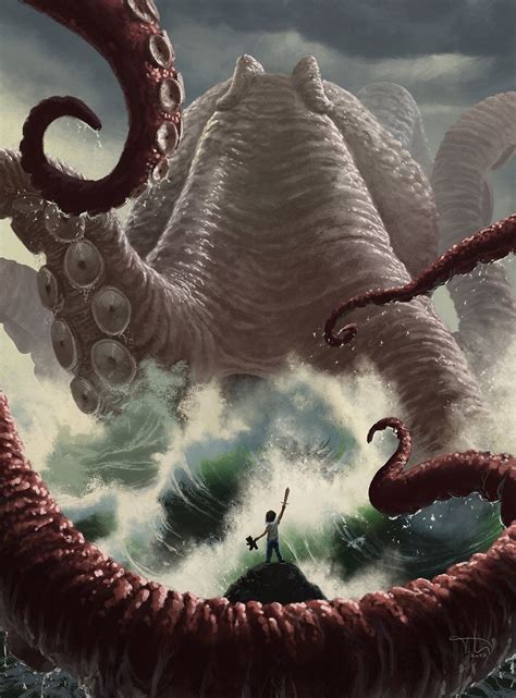 Pin by david fletcher on dengers | Kraken art illustrations, Kraken art, Sea creatures