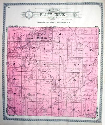 Map of Bluff Creek Township (Buxton), 1919 | State Historical Society ...