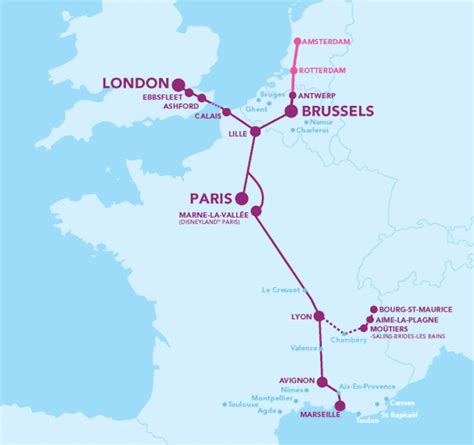 Eurostar London To Paris Route Map