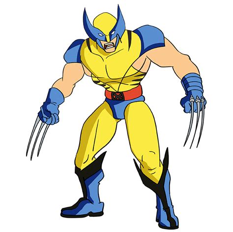 How to Draw Wolverine from X-Men - Really Easy Drawing Tutorial