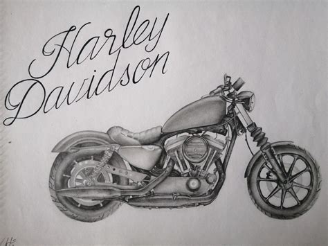 Motos Harley Davidson, Motorcycle, Vehicles, Pencil Drawings, Motorcycles, Car, Motorbikes ...