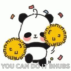 You Can Do It Bhubs Panda Cheer GIF | GIFDB.com