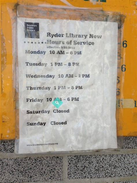 Brooklyn Public Library - Ryder Library - Brooklyn