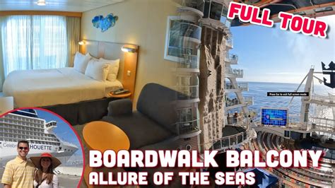 Boardwalk View Balcony Full Tour | Allure of the Seas | Royal Caribbean - YouTube