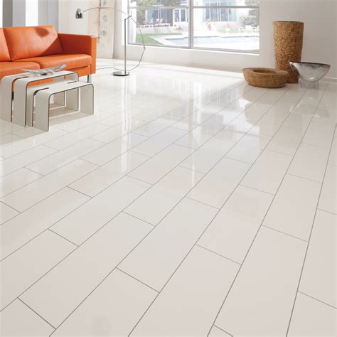 Elesgo Supergloss V5 7.7mm White Micro Groove High Gloss Flooring | Leader Floors