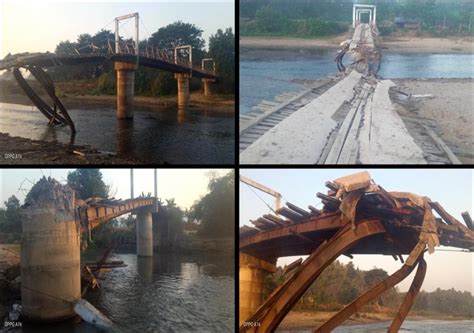 Yauk Ta Wah Chaung Bridge exploded in Kayin State