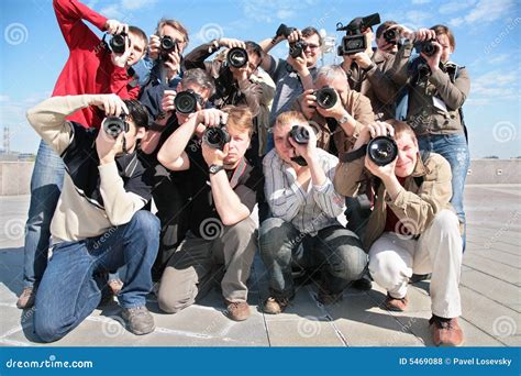 Group Of Photographers Royalty Free Stock Photos - Image: 5469088