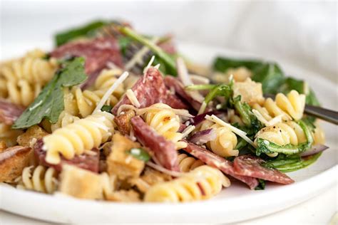 Pasta Salad with Salami - Seasons and Suppers