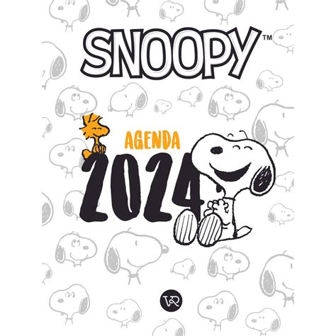 Agenda Snoopy blanca 2024