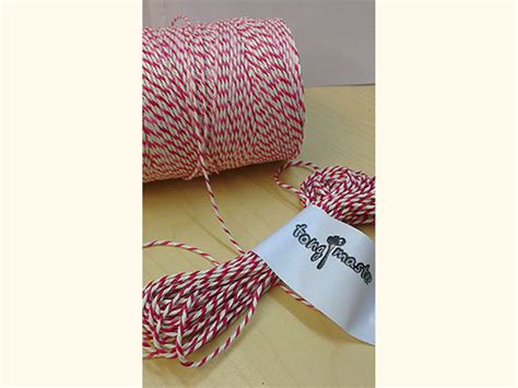 Red and White Butchers Catering Twine 300m