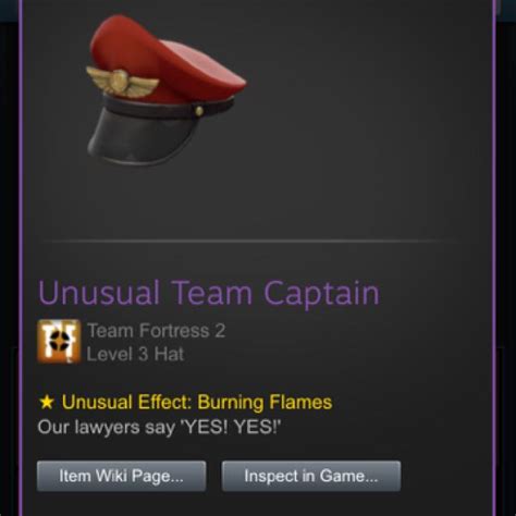 (REAL) TF2 Burning Flames Team Captain, Video Gaming, Video Game Consoles, Others on Carousell