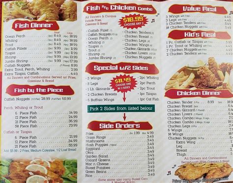 Menu at Hip Hop Fish & Chicken fast food, District Heights