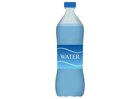 Bottle of water clipart. Bottle of water isolated on white background ...