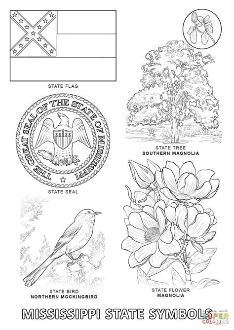 Oklahoma State Symbols Coloring Pages Coloring Pages