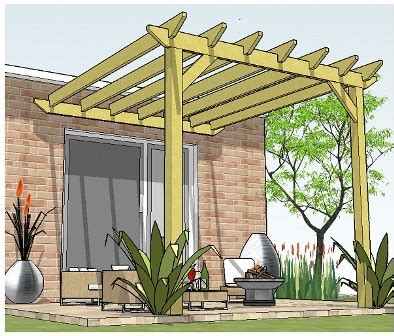 Attached Pergola Plans