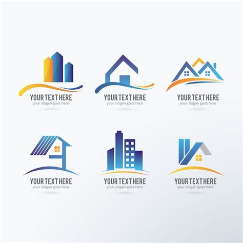 Colección de logos de inmobiliaria | Descargar Vectores gratis