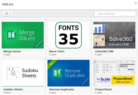 Google Drive Add-ons