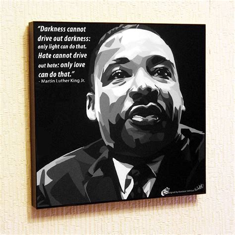 Martin Luther King Jr. Poster and print POP Art Painting on Canvas ...