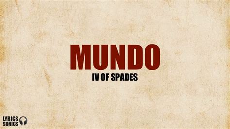 Mundo Lyrics - YouTube