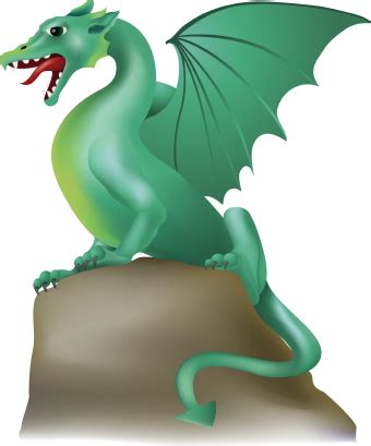 Roaring Dragon clip art
