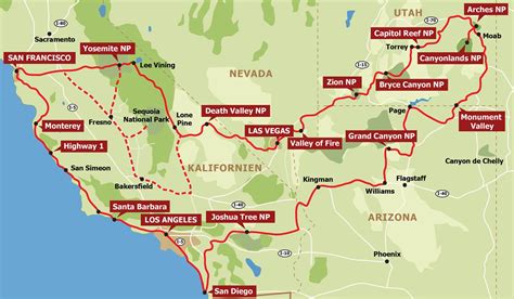 Route: Drei Wochen durch den Südwesten der USA